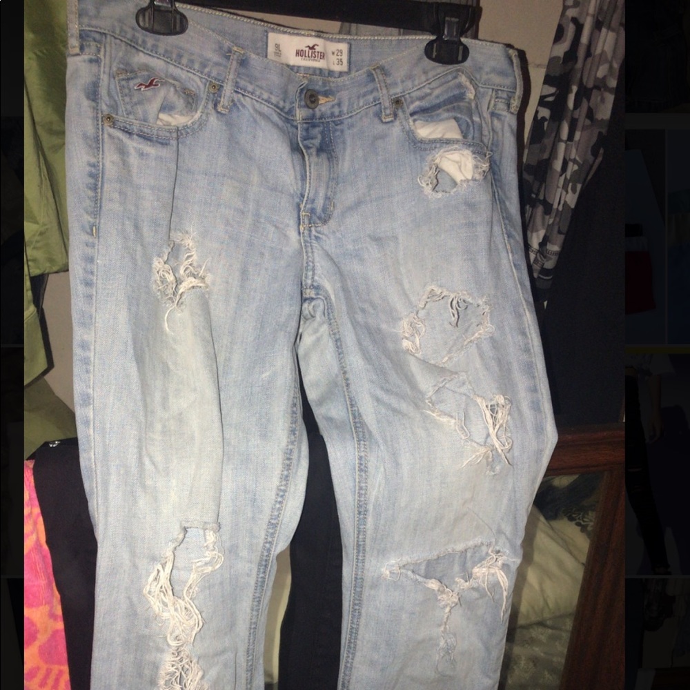 Hollister ripped jeans